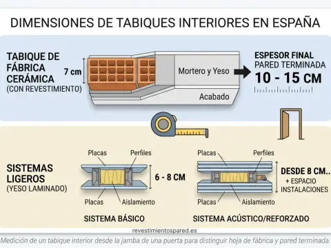 Espesor tabique pladur - ¿Cuál elegir en tu vivienda?
