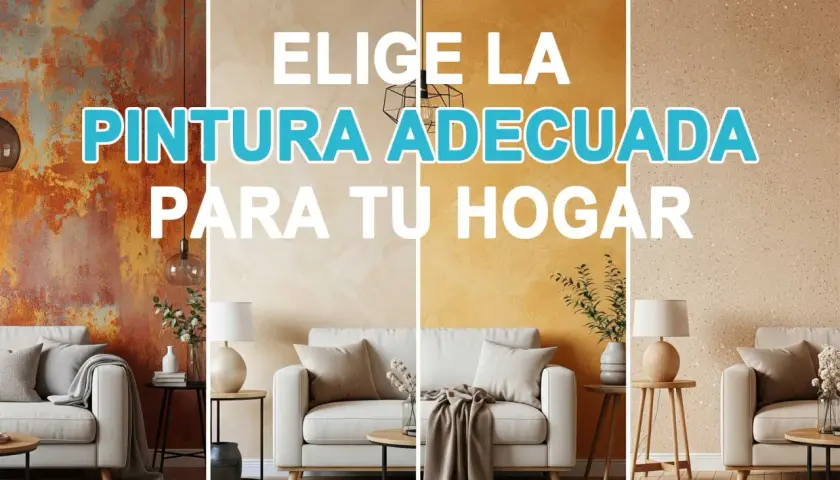 Elige la pintura adecuada para tu hogar. Diferencia entre esmalte y pintura, texturas y acabados para decorar.