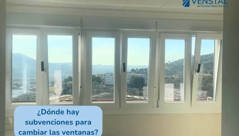 Ventanas Venstal de nueva generación con vistas a la ciudad. ¿Buscas subvenciones para cambiar tus ventanas?