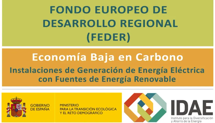 Fondo Europeo de Desarrollo Regional (FEDER) promueve la economía baja en carbono y la generación de energía eléctrica renovable. Busca subvenciones eficiencia energética Castilla y León.