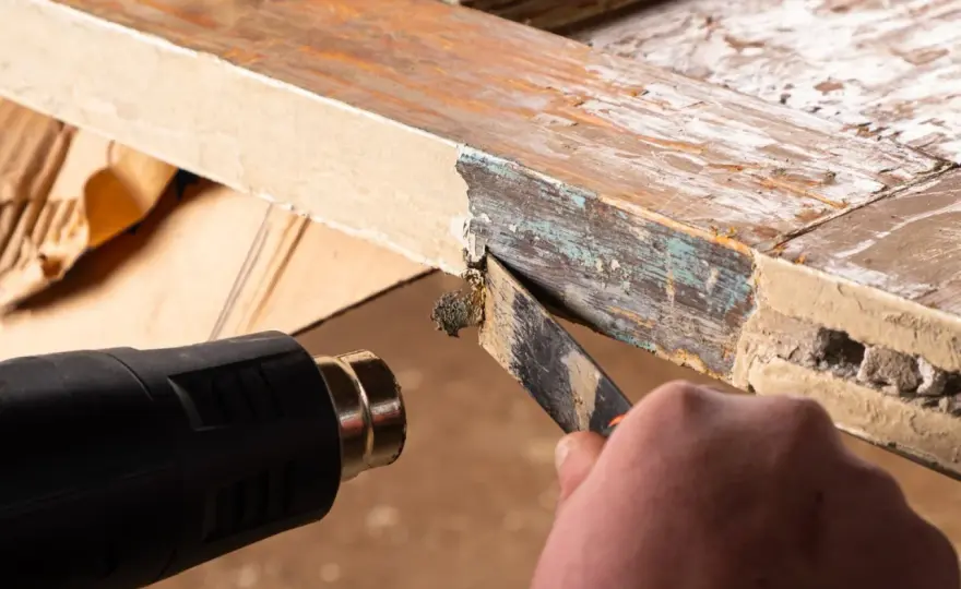 Quitar pintura de madera sin lijar - ¿Cuál método elegir?