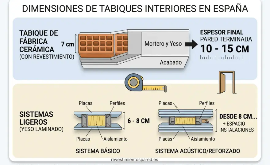 Espesor tabique pladur - ¿Cuál elegir en tu vivienda?