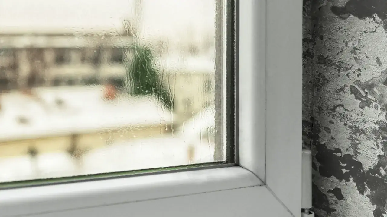 Ventana con condensaci&oacute;n, un problema com&uacute;n en invierno. Descubre c&oacute;mo evitar que las ventanas suden.